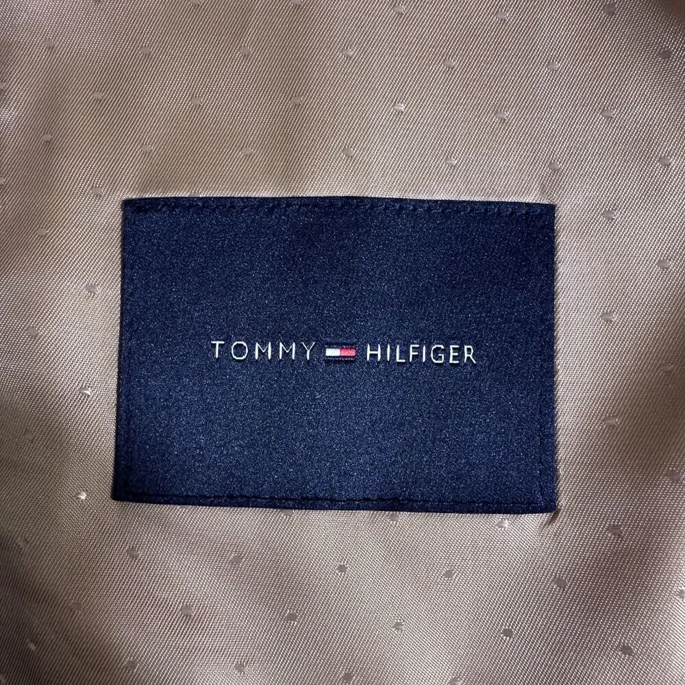 TOMMY HILFIGER Men’s Blazer Sport Coat 2-Button Jacket 44R Tan Beige Wool Blend